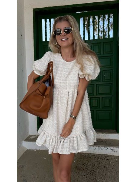 Šaty Cream Tweed BeChick ❤