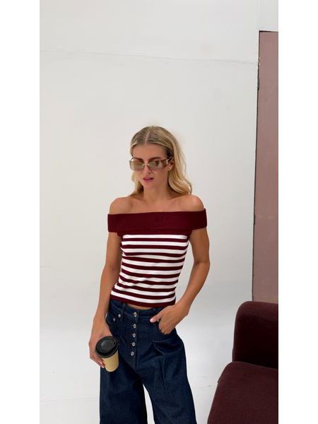 Burgundy Amélie Top BeChick ❤