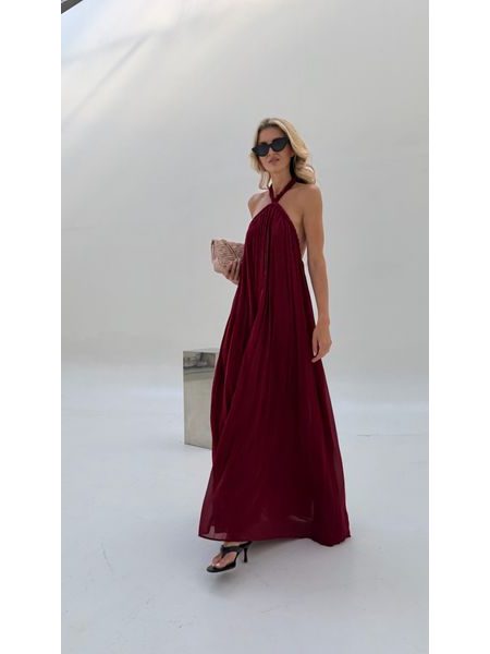 Burgundy maxi dress Desert Rose BeChick ❤