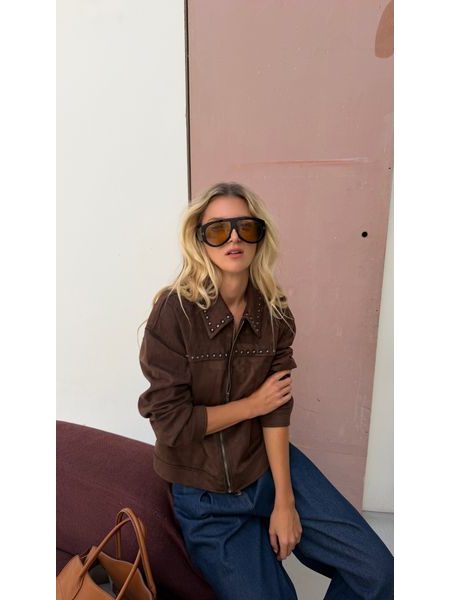 Cognac Bomber Jacket Eden BeChick ❤
