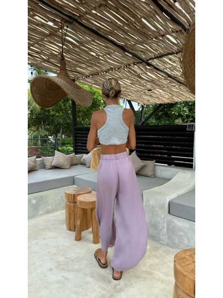 Šedý crop top Simple Bechick ❤