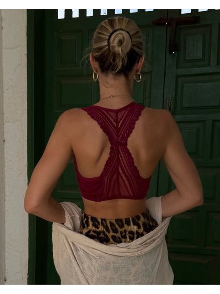 Burgundy sports bra Avril BeChick ❤