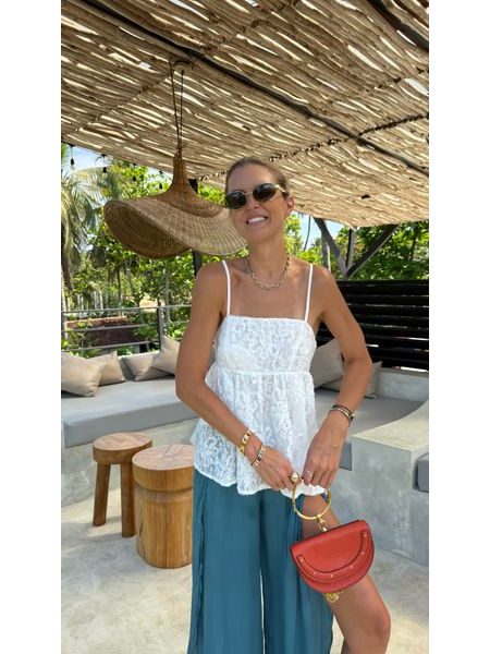 Bílý top Baby Doll BeChick ❤