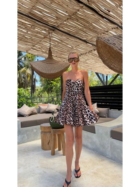 Leopard Print Sweetheart Dress BeChick ❤