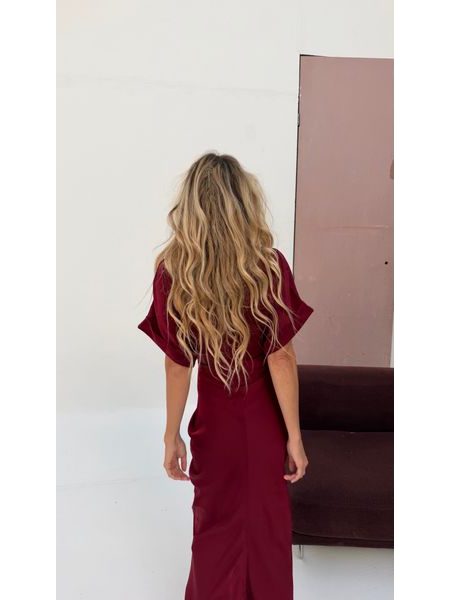 Vínové šaty Button Down BeChick ❤