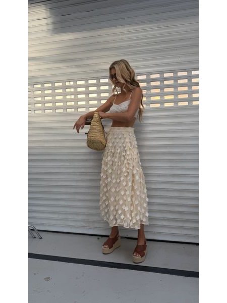 Cream Butterfly Skirt BeChick ❤