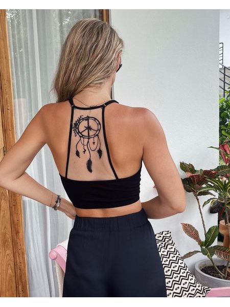 Černá podprsenka Dream Catcher Racerback BeChick ❤