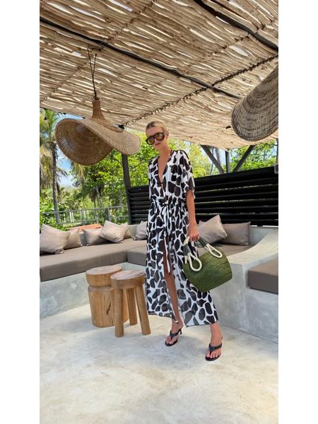 Leopardí kimono Black and White Bechick ❤