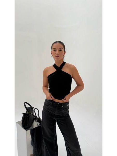 Black Bodycon Twist Top BeChick ❤