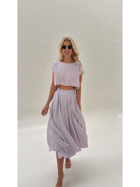Lavender Top &amp; Skirt Set BeChick ❤