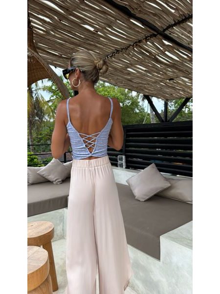 Grey Sports Bra Silver Line BeChick ❤