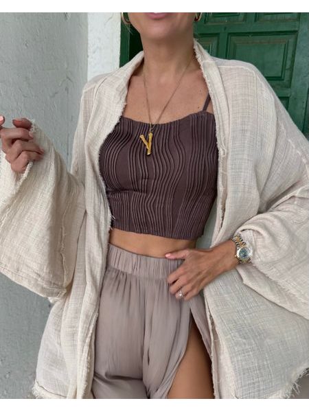 Mocha Wave BeChick ❤ Sports Bra