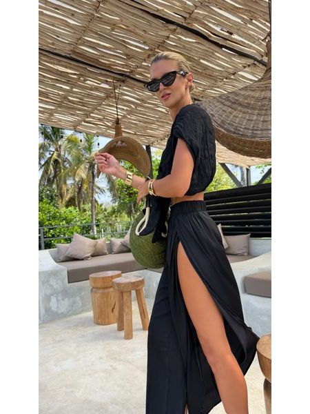 Černý top Knotty Front BeChick ❤