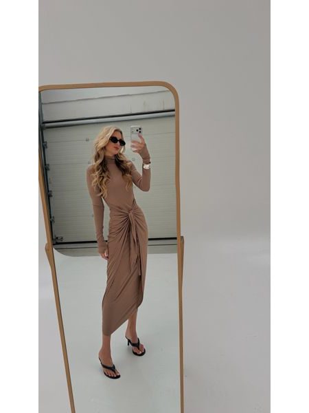 Mocha Knotty BeChick Dress ❤