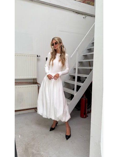 White maxi dress Winter Poplin BeChick ❤