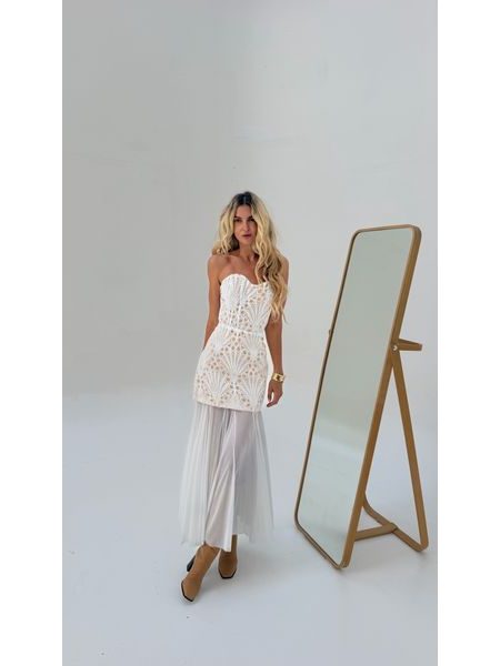 Cream Winter Lace Dress BeChick ❤