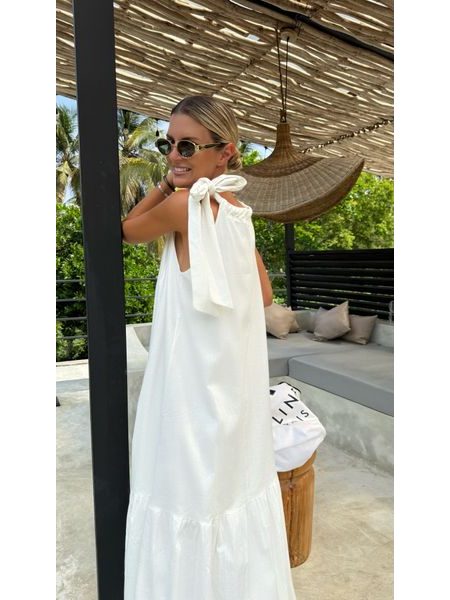 Bílé maxi šaty Riviera BeChick ❤