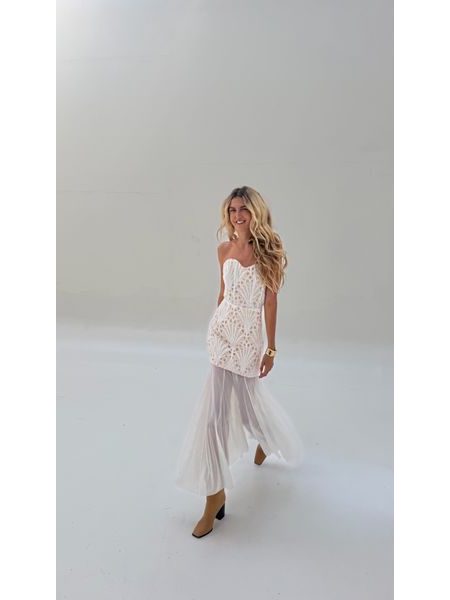 Cream Winter Lace Dress BeChick ❤