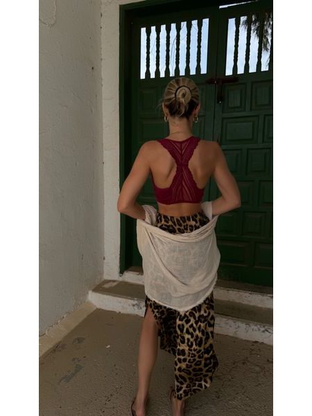 Burgundy sports bra Avril BeChick ❤