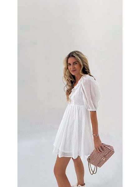 Bílé šaty BabyDoll BeChick ❤