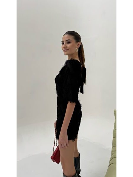 Černé šaty Fringe BeChick ❤