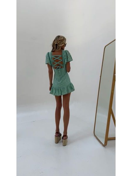 Lace Dress Sage Luz BeChick ❤