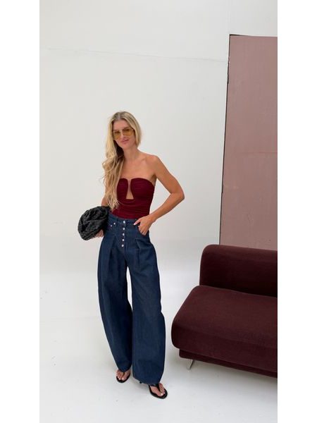 Vínový bodysuit Chérie BeChick ❤