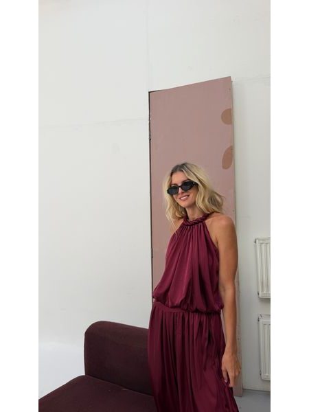 Burgundy Hailey Jumpsuit BeChick ❤