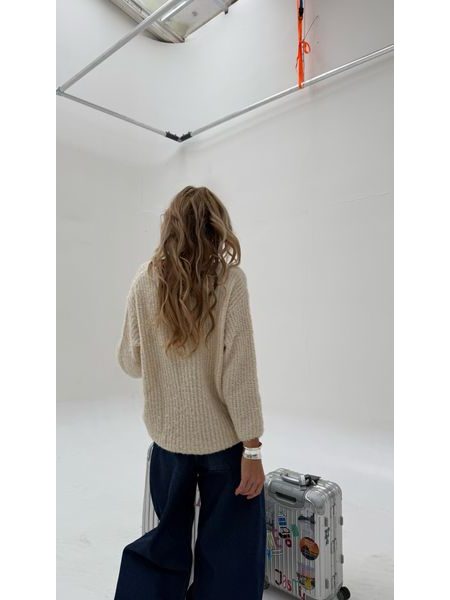 Krémový svetr Bubble BeChick ❤