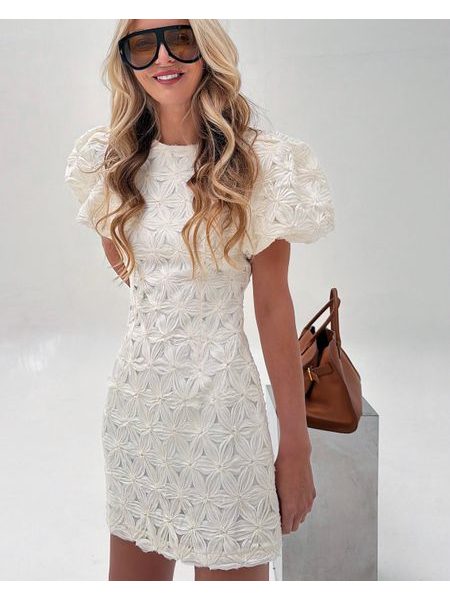 Cream Flower Dream Dress BeChick ❤