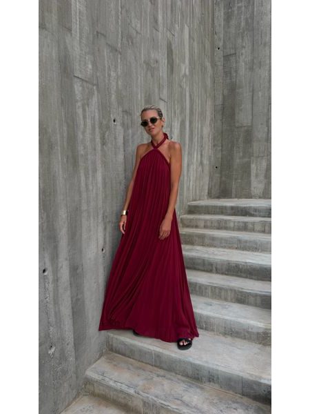 Burgundy maxi dress Desert Rose BeChick ❤