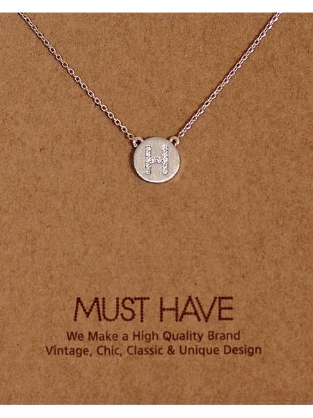 MUST HAVE series: Initial Silver Necklace Letter H