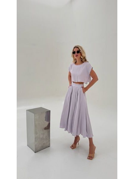 Lavender Top &amp; Skirt Set BeChick ❤