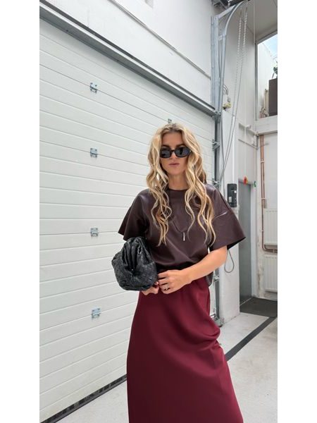 Vínový top Loose Fall BeChick ❤