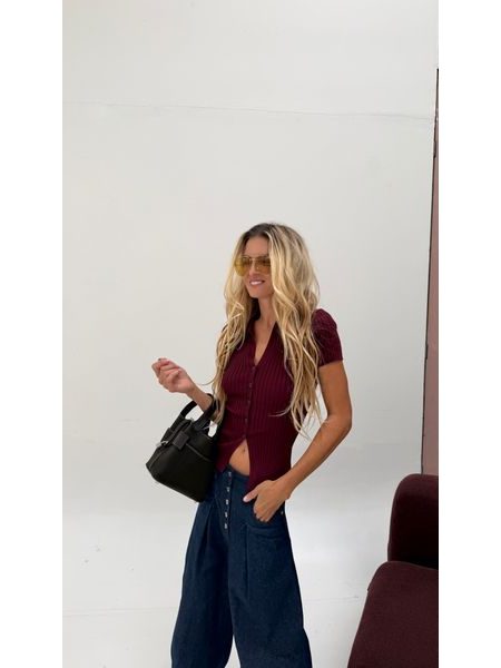 Burgundy Sienna Top BeChick ❤