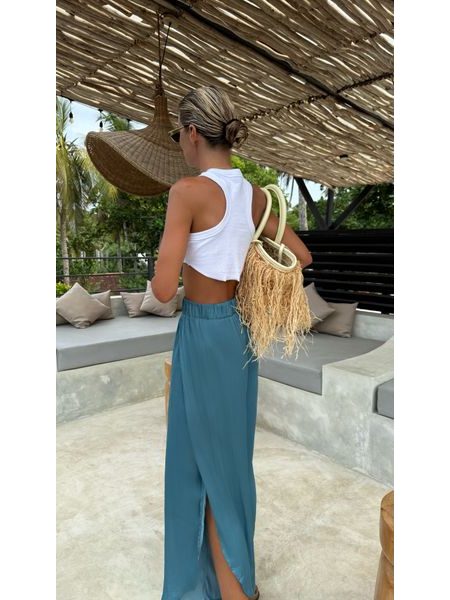 Bílý crop top Simple Bechick ❤