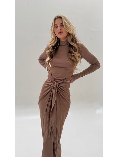 Mocha Knotty BeChick Dress ❤