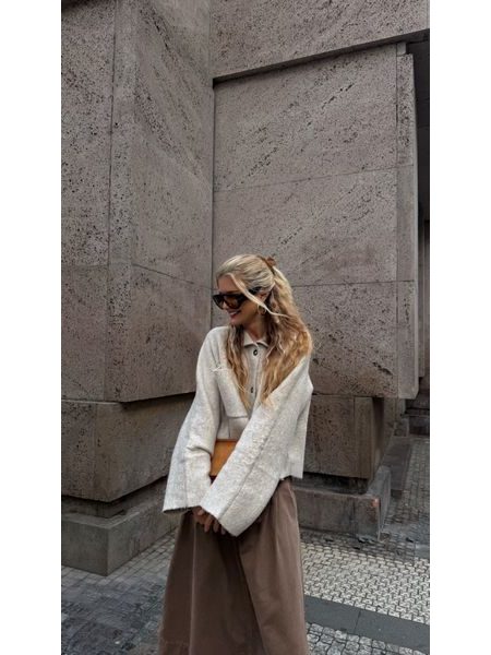 Béžový kabát Papyrus BeChick ❤