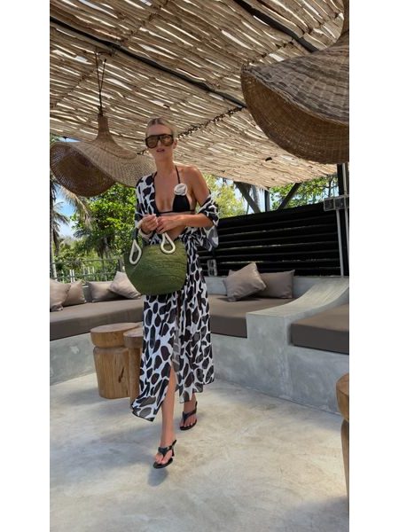 Leopardí kimono Black and White Bechick ❤