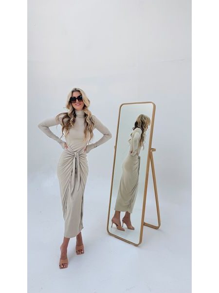 Cream Knotty BeChick Dress ❤