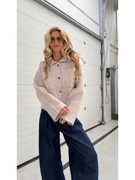 Béžový kabát Papyrus BeChick ❤