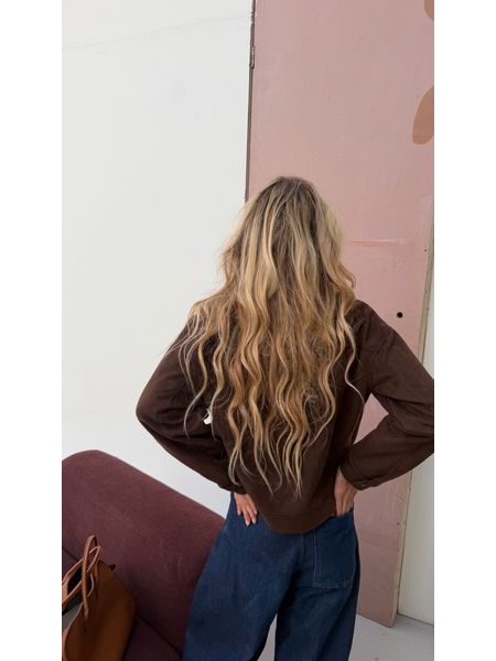 Cognac Bomber Jacket Eden BeChick ❤