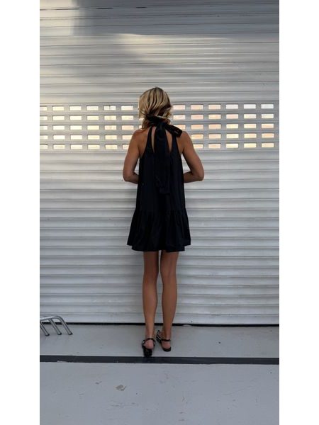 Black cotton Muse dress BeChick ❤