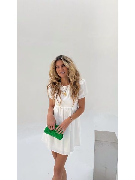 Bílé šaty Lace Back BeChick ❤