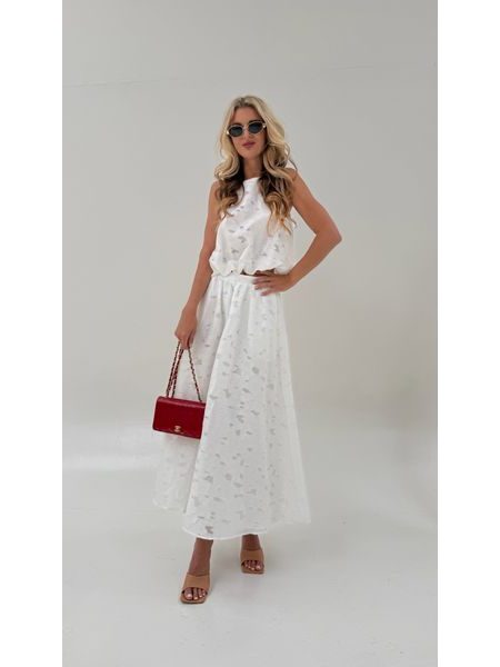 Spring White Top &amp; Skirt Set BeChick ❤