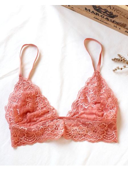 Peach lace bra Bandage Anemone USA