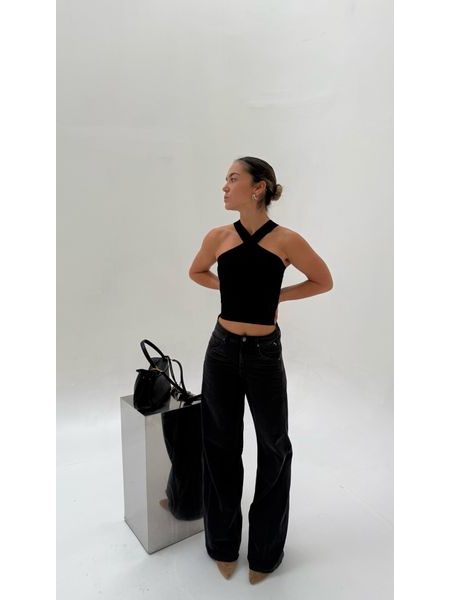 Black Bodycon Twist Top BeChick ❤