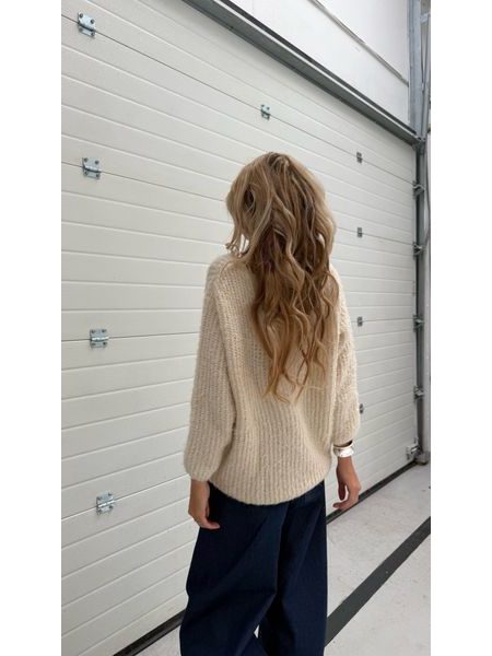 Krémový svetr Bubble BeChick ❤