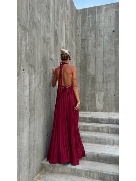 Burgundy maxi dress Desert Rose BeChick ❤
