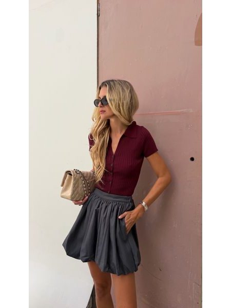 Burgundy Sienna Top BeChick ❤